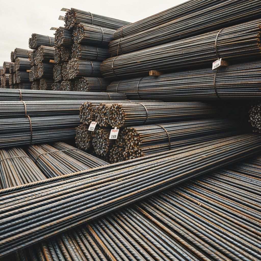 Rebar bundles of various diameters